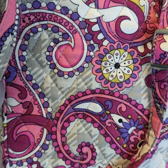 Vera Bradley mini hipster cross body purse in Paisley Meets Plaid pattern - Picture 3 of 3